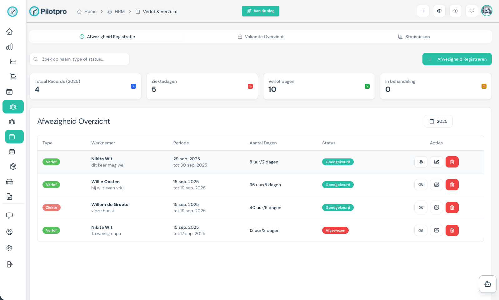 icon related to Verlof & Verzuim